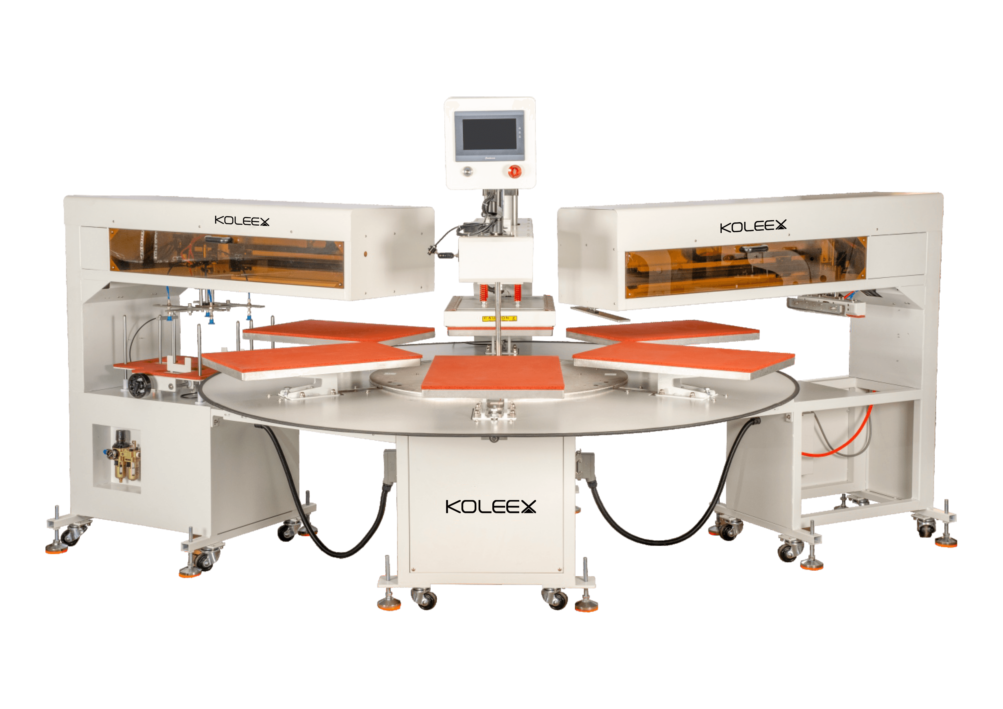 Six-Station Automatic Multi-Functional Heat Press Machine