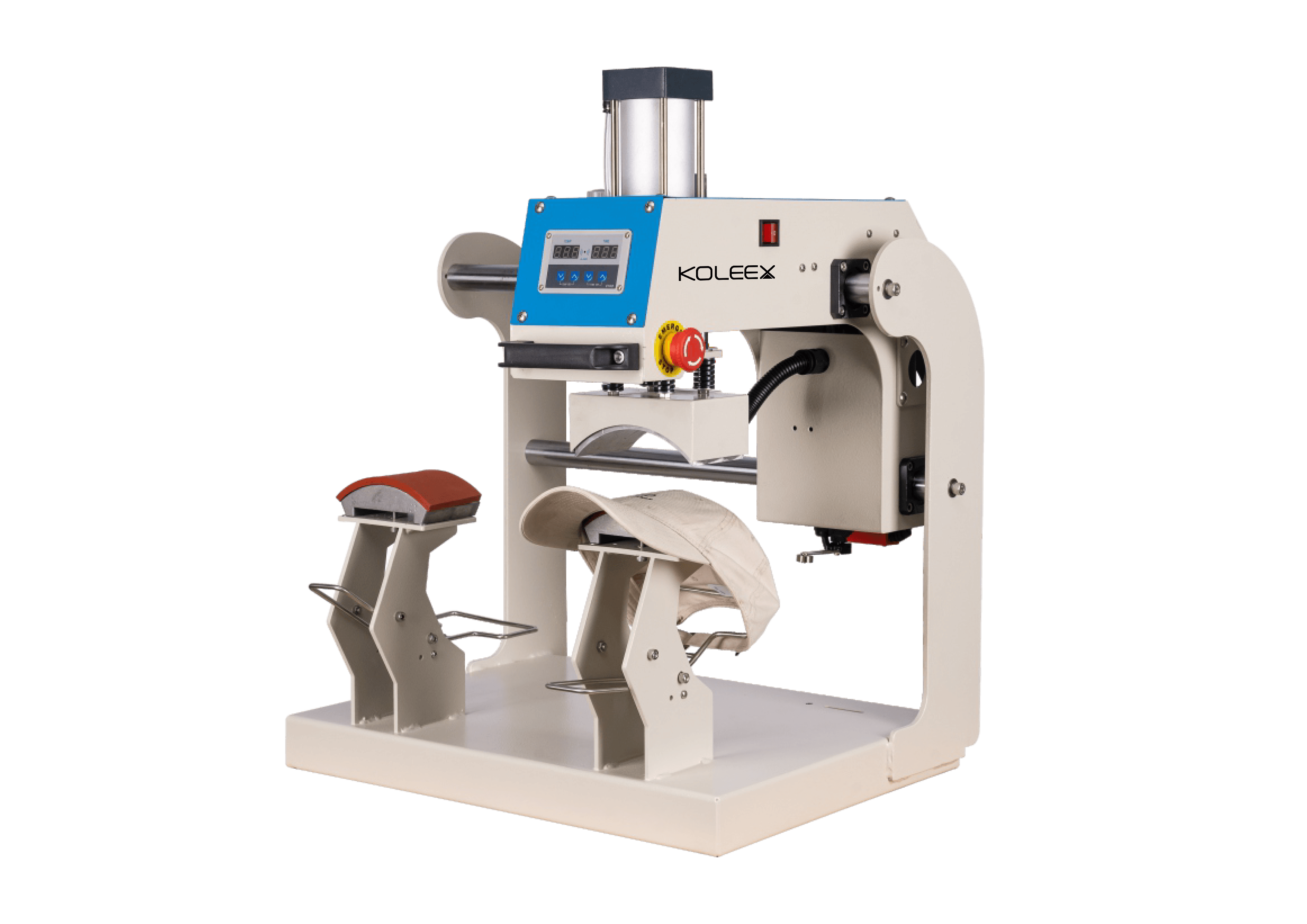 Pneumatic Double-Station Cap Heat Press Machine